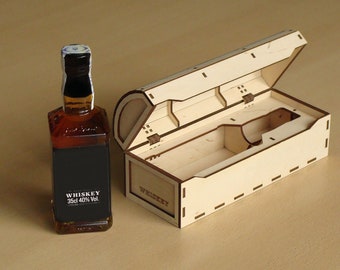 Whiskey gift box svg, Jd box for 350ml / 500ml bottle, laser cut files, Gift box, Digital Download svg ai cdr dxf