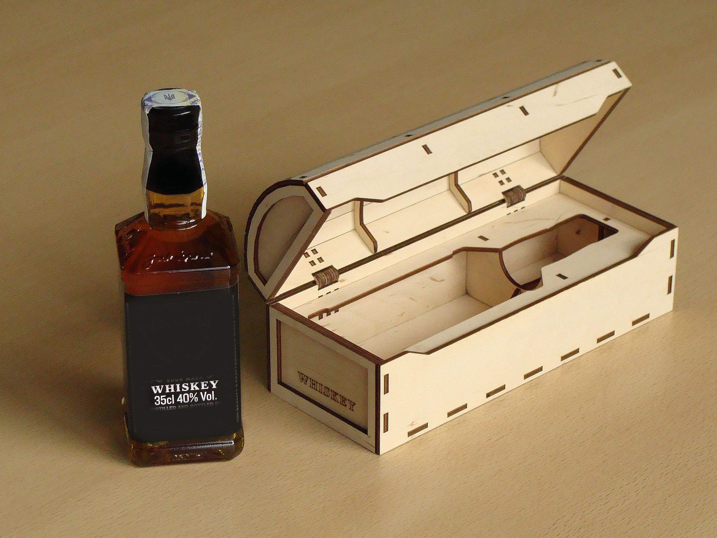 Jd Box for 350ml / 500ml Bottle Whiskey Box Svg 3mm Laser Etsy