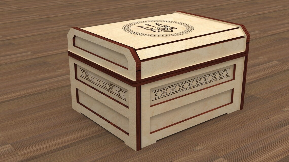 Casket With a Trident Trident Chest Secret Box Svg Jewelry Etsy