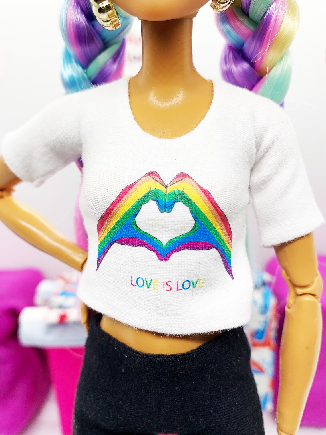 Pride Barbie Shirt/Barbie Clothes/Modern Barbie Doll Clothes | Etsy
