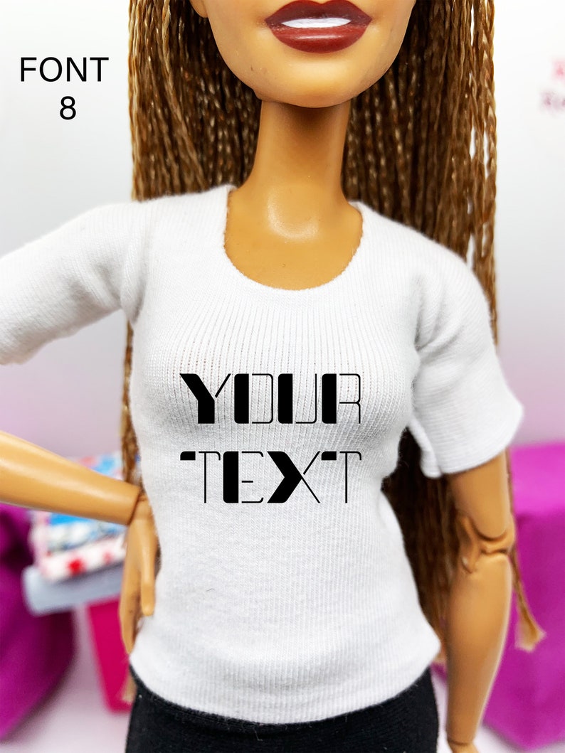 Custom White 11.5 inch Doll Shirt/Doll Clothes 1/6 scale/Modern image 9