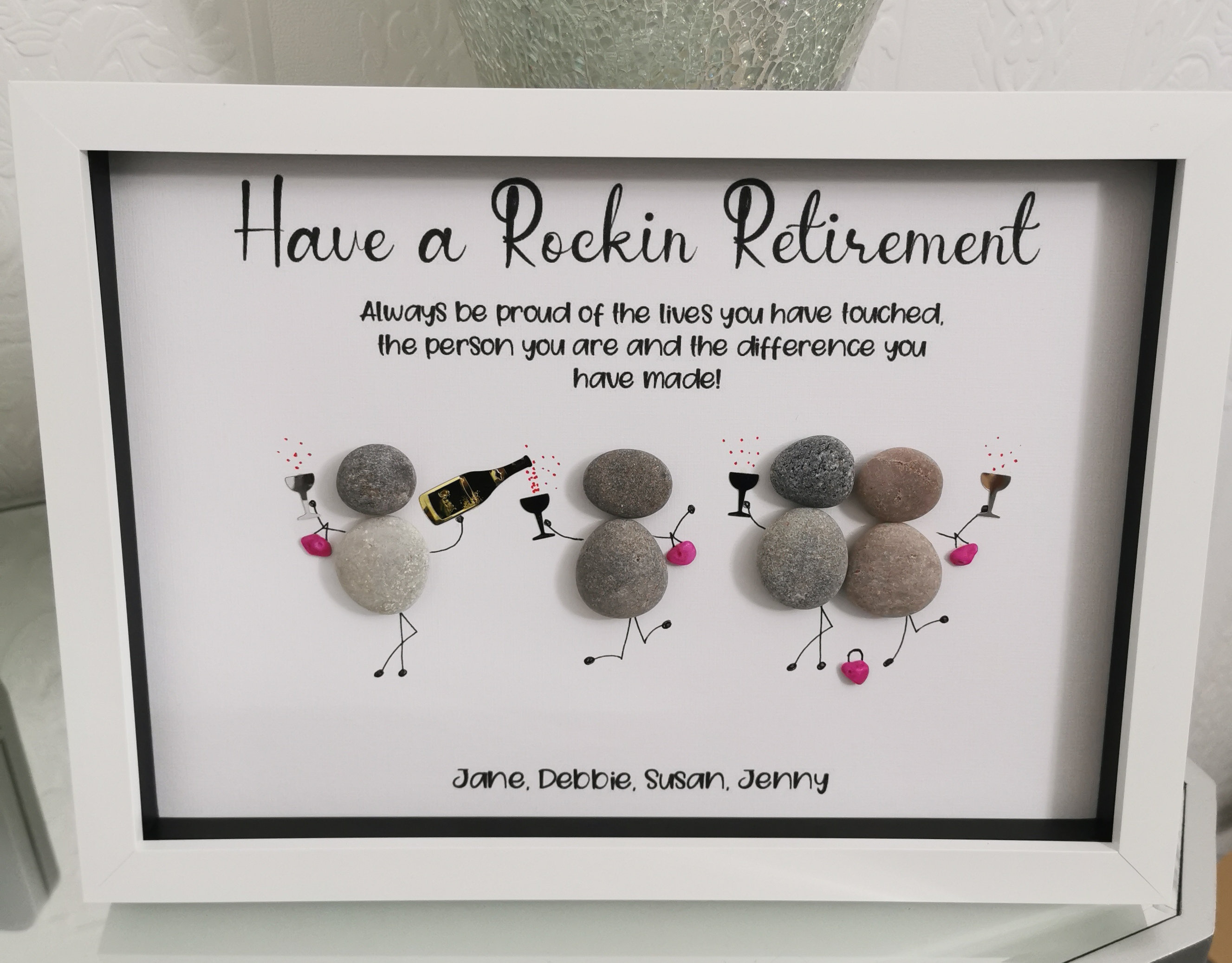 Retirement Pebble Art Have a Rockin Retirement Retirement Etsy UK