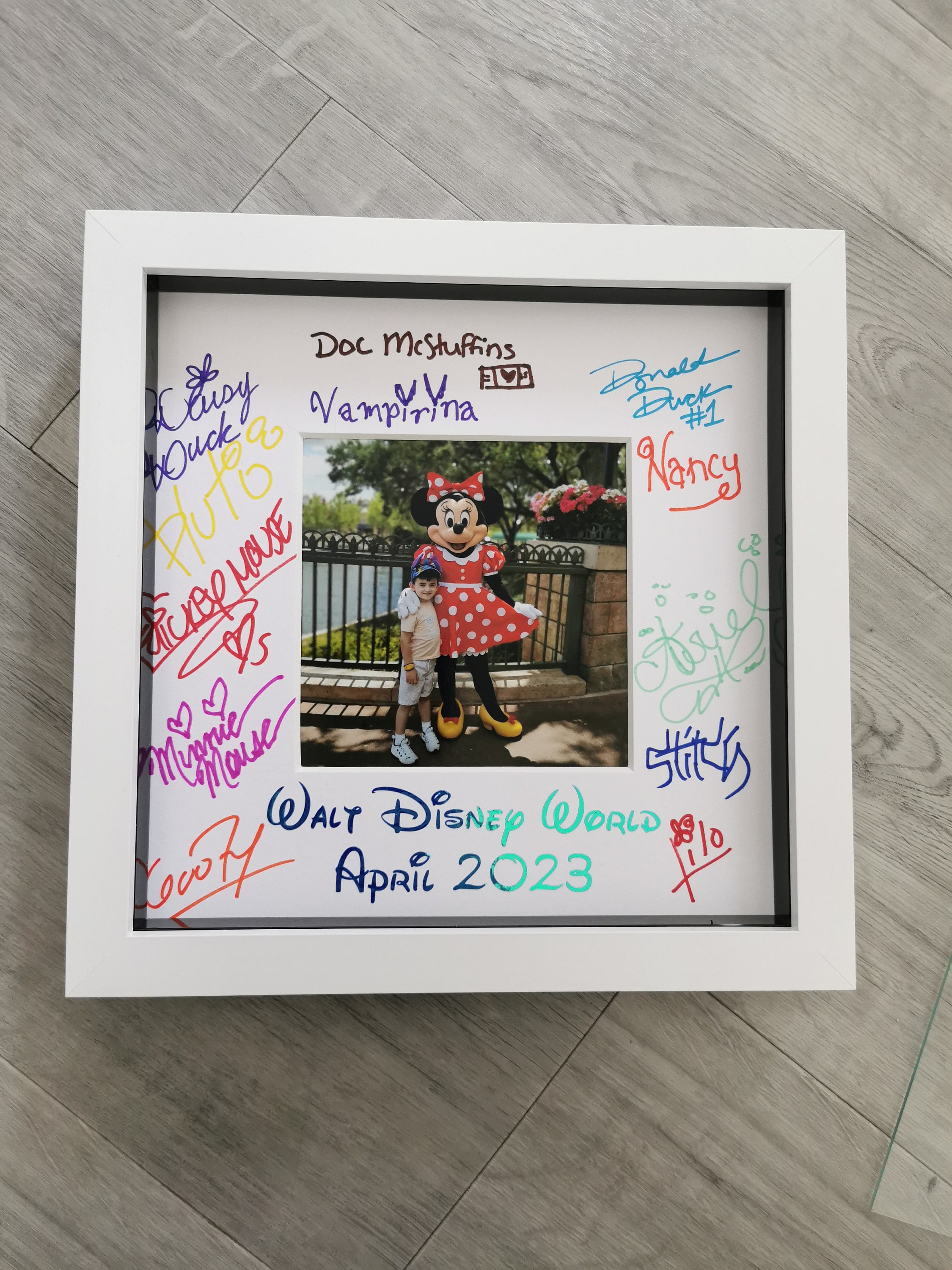 Photo Mat, Photo Mount, Disney Autograph Photo Frame