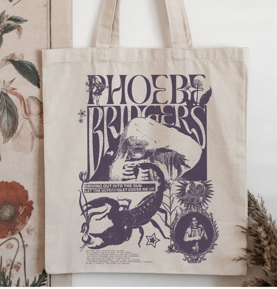 Phoebe Bridgers on Tour Tote Bag, Phoebe Bridgers Tote Bag, Phoebe Bridgers Reunion Tour 2022 Bag, Aesthetic Tote Bag, Phoebe Bridgers Tote