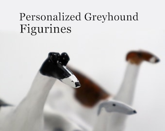 Windhund Geschenk Personalisierte Windhund Skulptur Personalisierter Windhund figurine Kundenspezifische Hundefigurine italienisches Windspiel Barsoi Whippet galgo