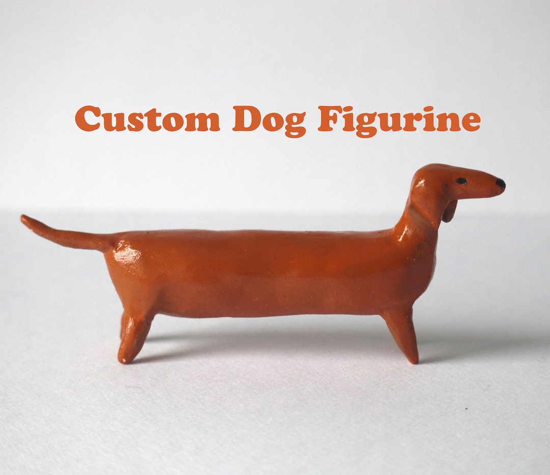 Custom Dog Figurine, Sausage Dog, Custom Dog Art, Dog Sculpture, Dog