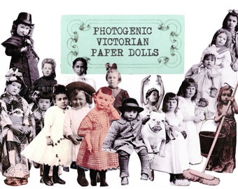 Muñecas de papel victorianas para niños: 50 adornos imprimibles (PNG)