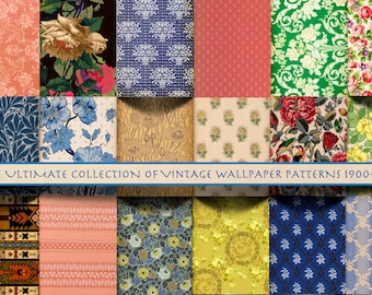 The Ultimate Vintage Wallpaper Digital Prints: 1900-1910 Scrapbook Paper (Digital Download)