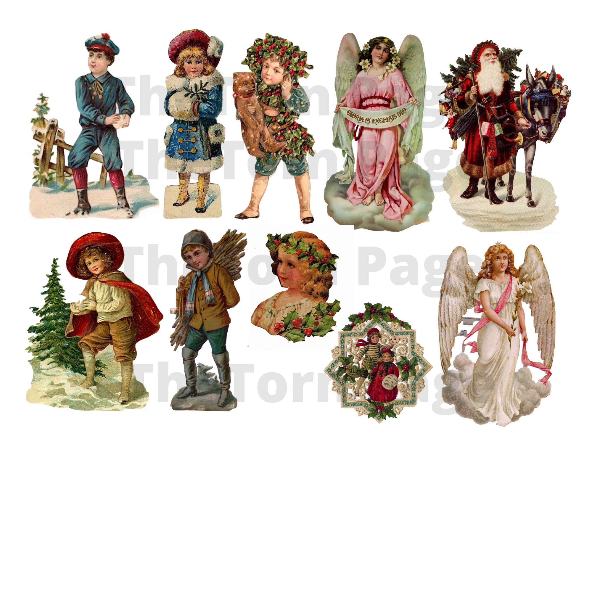 Vintage Christmas Die Cuts 
