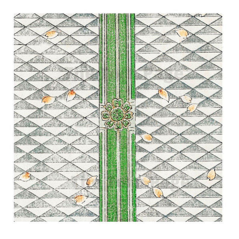 Vintage Japanese Art Digital Paper Pack 12 x 12 Sized Etsy