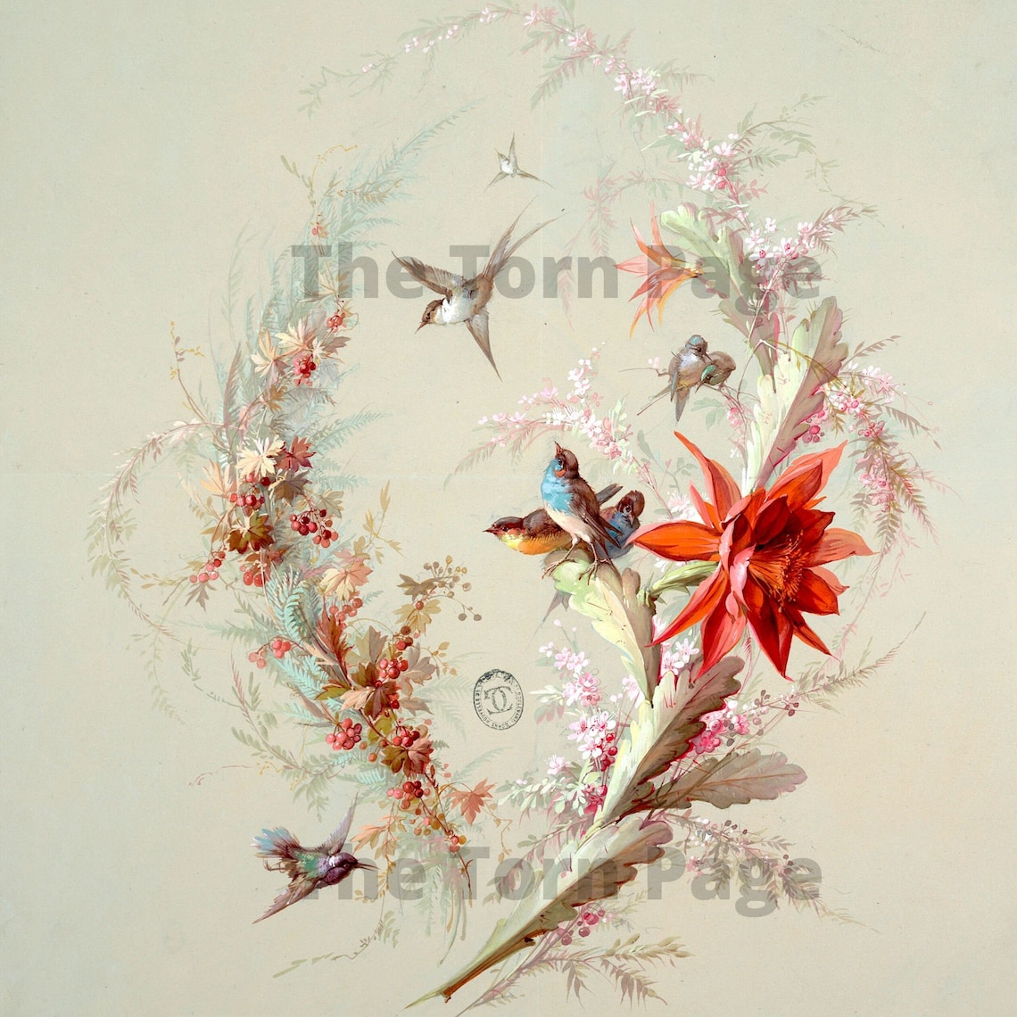 Vintage French Wallpaper Designs Digital Collage Papers Etsy