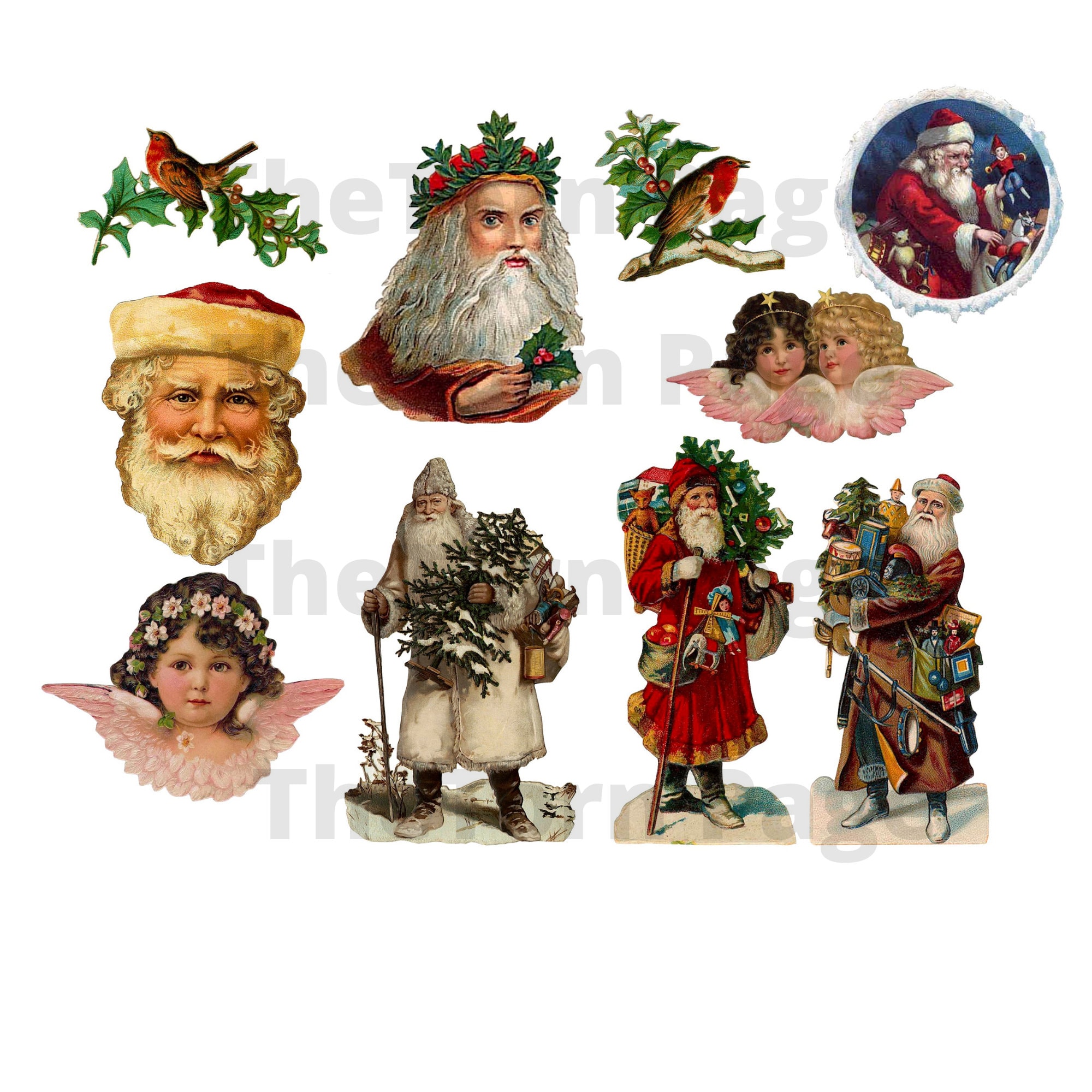 Vintage Christmas Die Cuts 