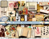 The Ultimate 50 Page Vintage Ephemera Collection: Junk Journal Collage Papers (Digital Download)