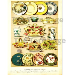 Antique Plates and Platters,printable Plate and Platter Embellishments ...