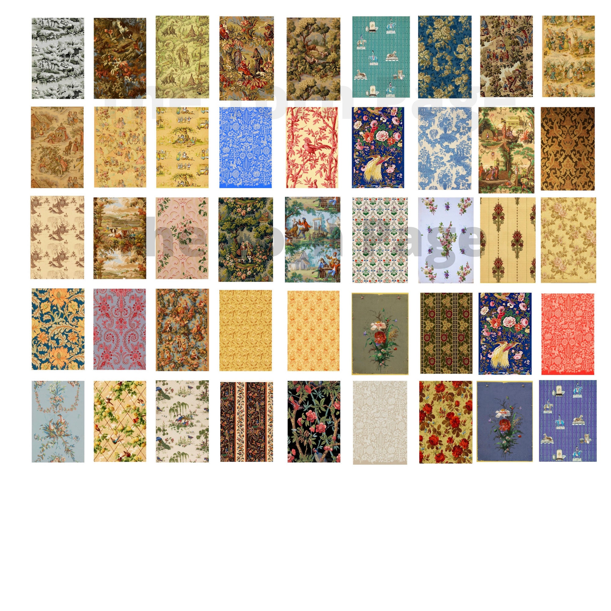 Victorian Scrapbook Paper Digital Papers Journal Pages | Etsy