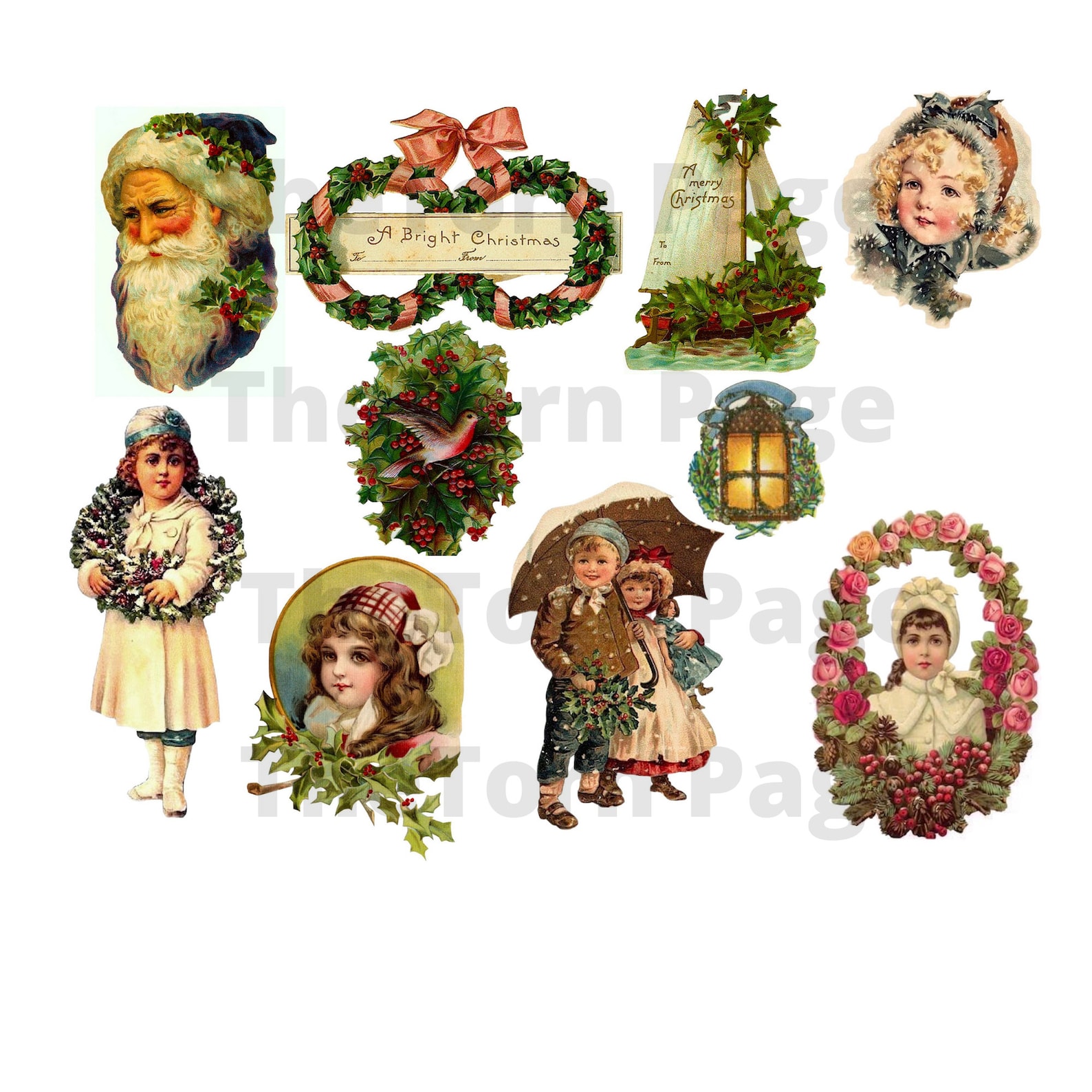 Vintage Christmas Die Cuts 