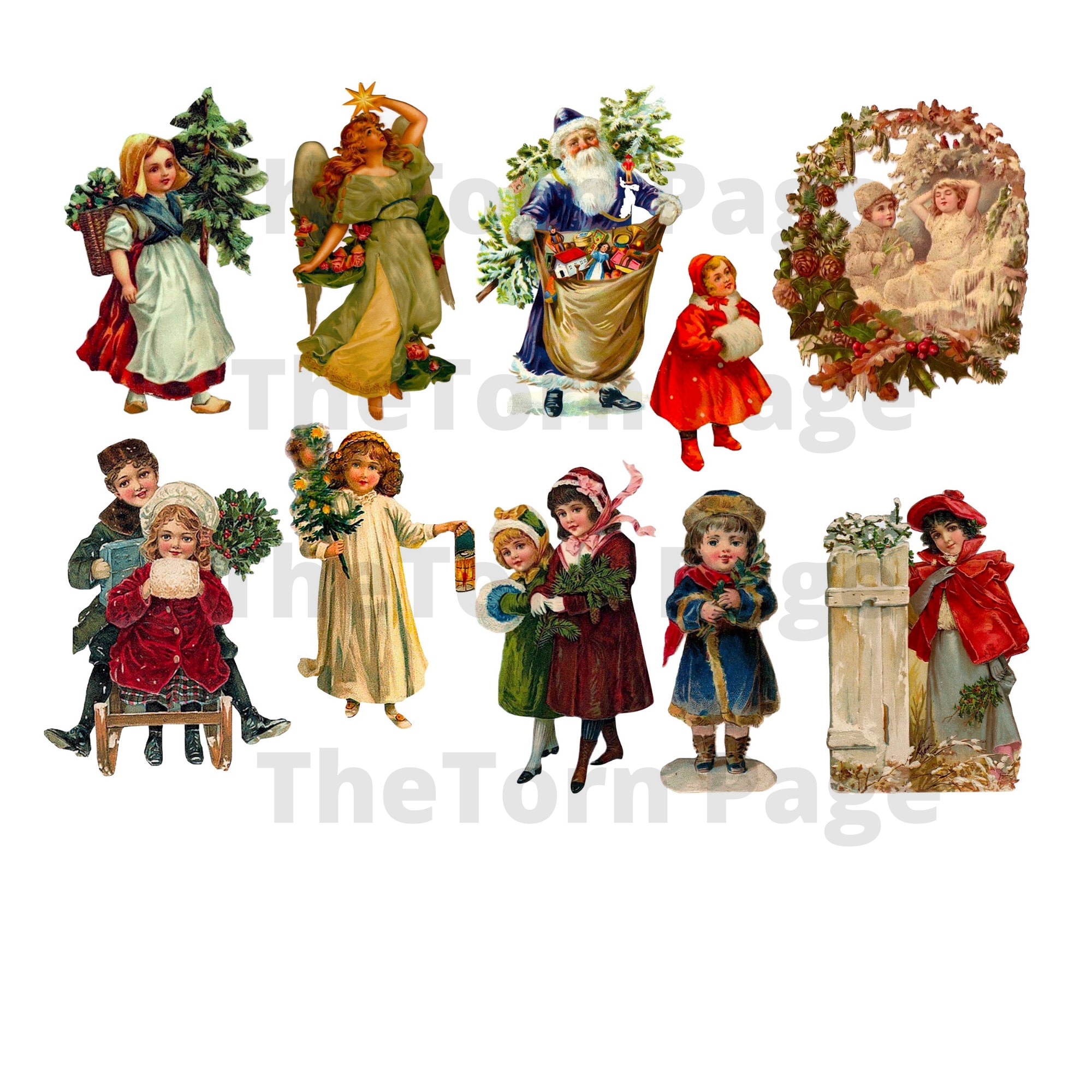 Vintage Christmas Die Cuts 