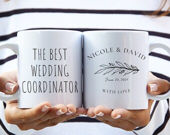 The Best Wedding Coordinator - Personalized Wedding Coordinator Gift, Wedding Thank You Gift, Wedding Planner Gift, Best Wedding Planner Mug
