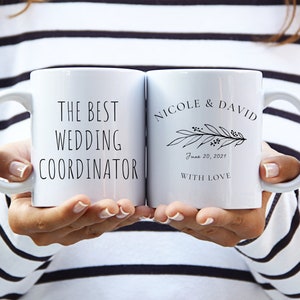 The Best Wedding Coordinator - Personalized Wedding Coordinator Gift, Wedding Thank You Gift, Wedding Planner Gift, Best Wedding Planner Mug zdjęcie 1