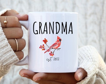 Grandma Mug, Grandma Gift,  Pregnancy Announcement, Pregnancy Reveal, New Grandma Gift, New Baby, Baby Reveal Gift, Custom New Grandma