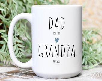 Grandpa Mug- Pregnancy Announcement, New Grandpa Gift, Grandpa cup, Grandparents Mug, New Baby Announcement, Grandpa Gift, Grandfather gift