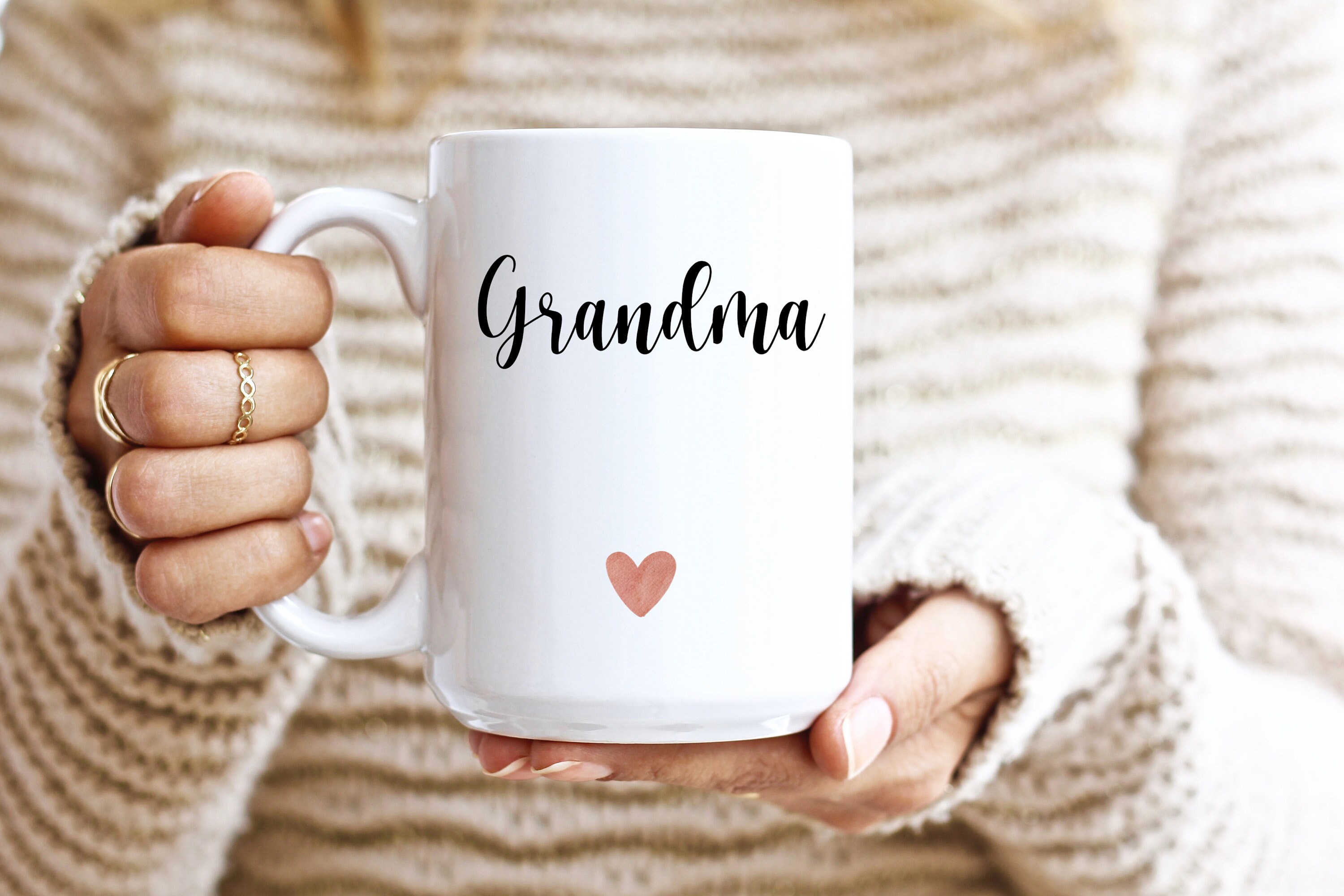 Grandma Grandpa Mug Set Pregnancy Announcement New Grandma Etsy