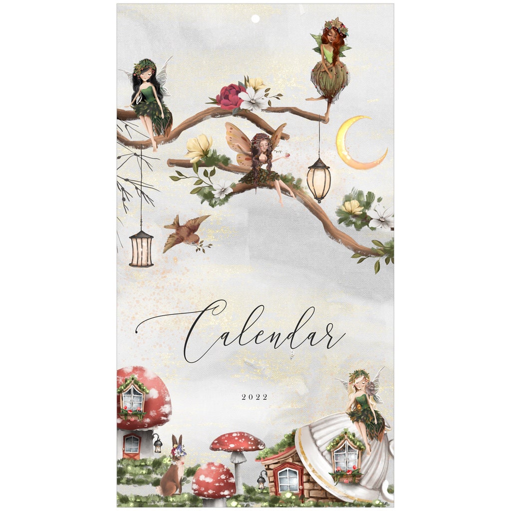 Wall Calendar 2022 Fairies World Wall Calendar Fairy Etsy