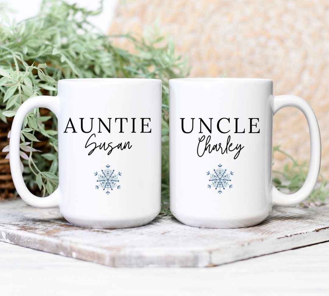 Aunt and Uncle Mug Set - New Aunt Mug | New Uncle Mug | New Aunt Gift ...