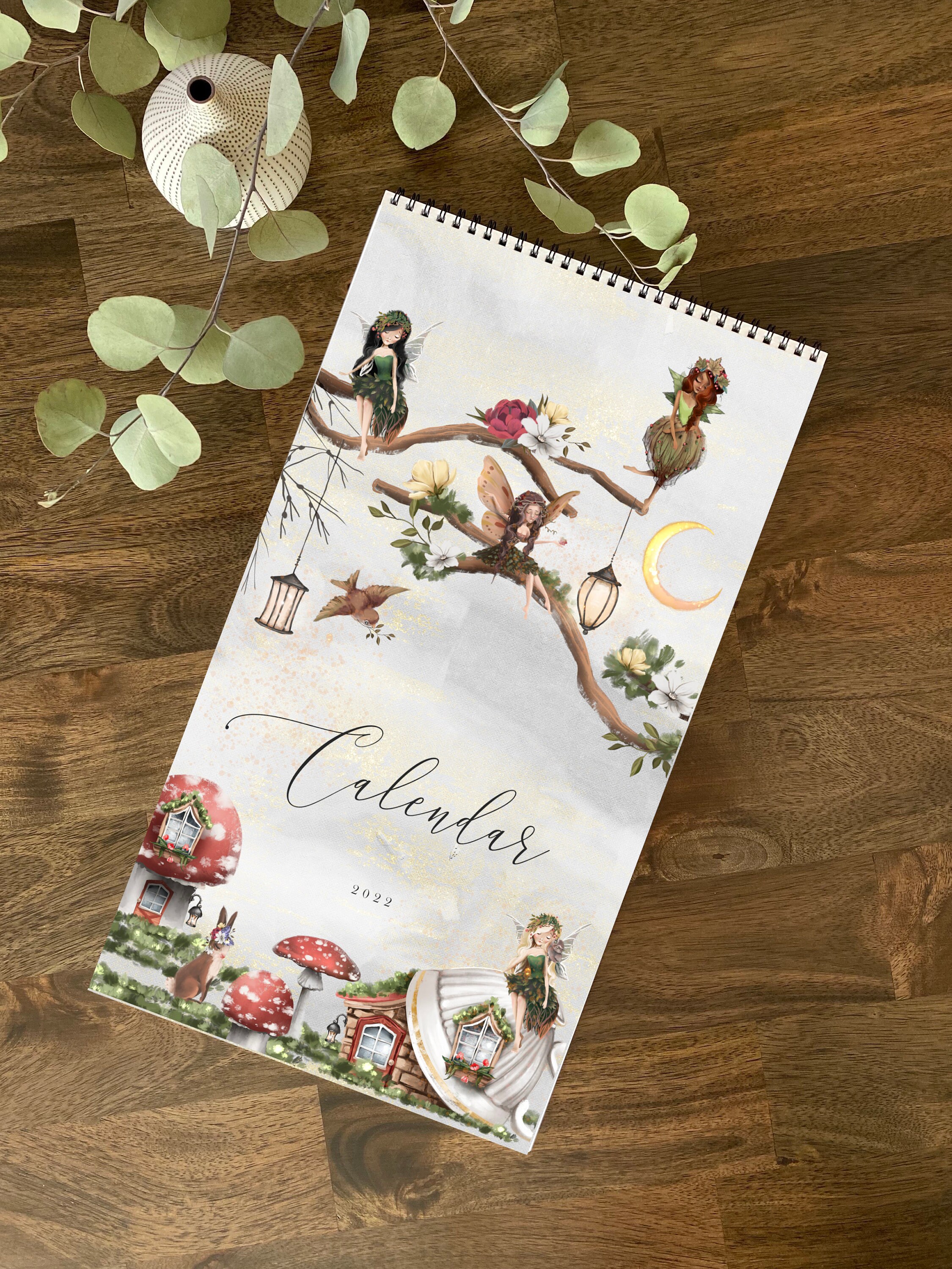 Wall Calendar 2022 Fairies World Wall Calendar Fairy Etsy