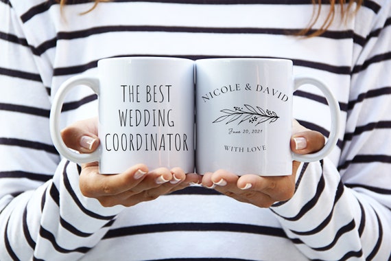 The Best Wedding Coordinator - Personalized Wedding Coordinator Gift, Wedding Thank You Gift, Wedding Planner Gift, Best Wedding Planner Mug