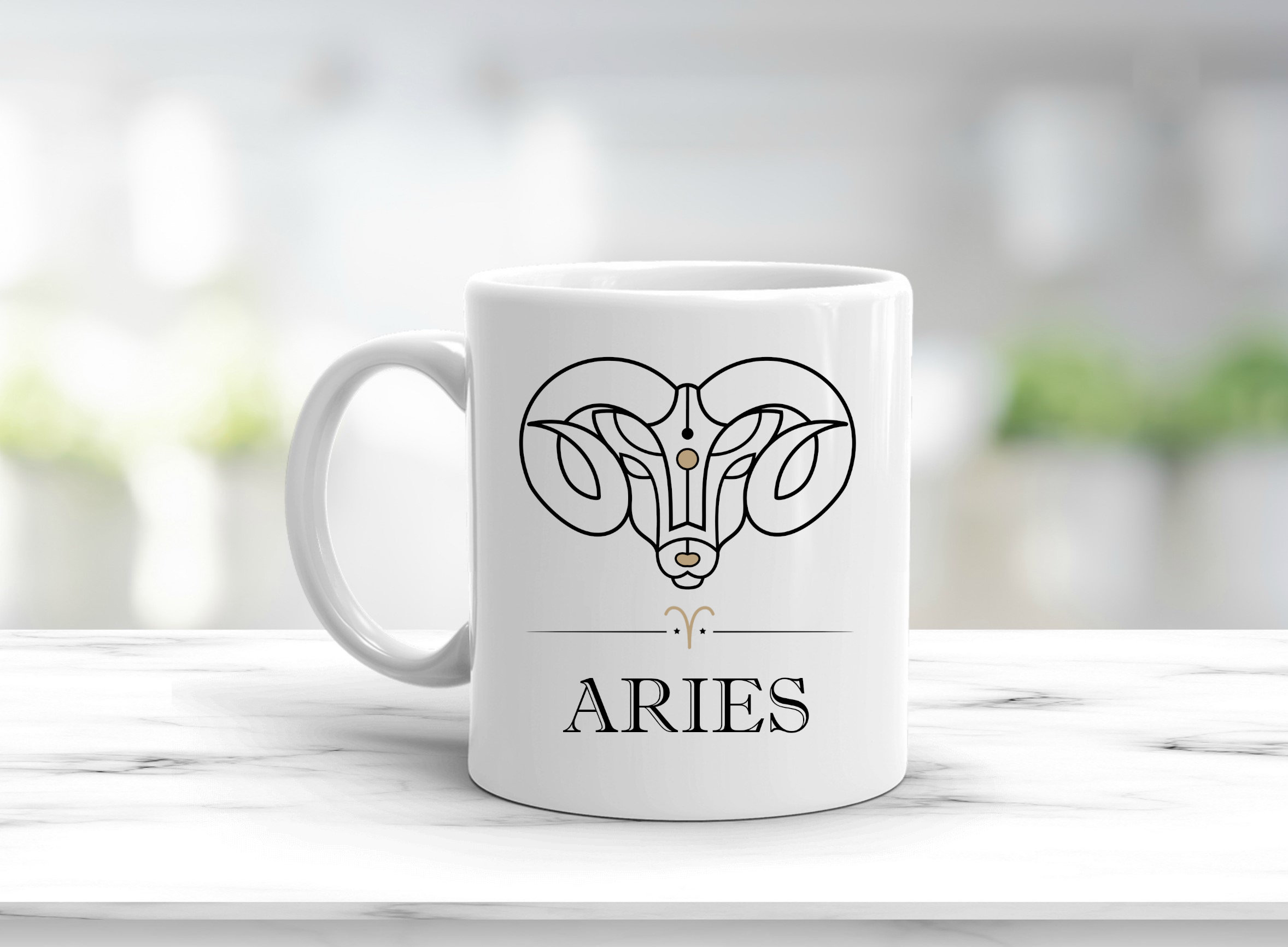 Aries Mug Zodiac Gift for Aries Aries Constellation Coffee Etsy