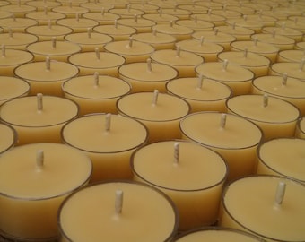 Bougies chauffe-plat en cire d'abeille canadienne pure – coulées à la main, arôme de miel