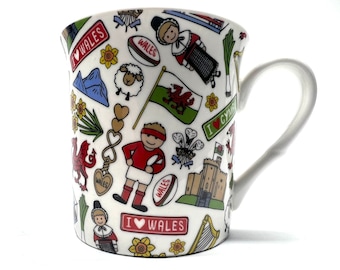 Wonderful Wales Mug, Welsh Mug, Welsh Gift