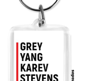 Greys first interns keyrings, greys themed keyring, greys fans