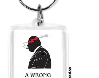 A wrong decision is better than indecision keyring, tony keyring