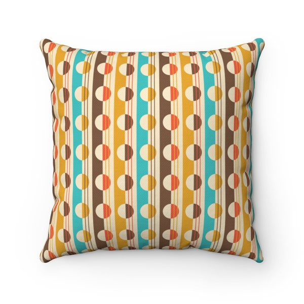 This Mid Century Modern Half Moon Print  makes a perfect Throw Pillow and a great accent for your Living Room, Den, Bedroom, or Kids Room.