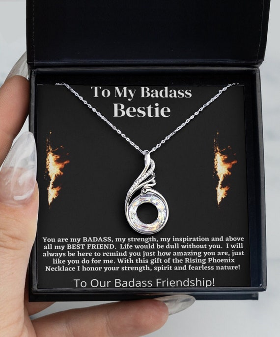 Best Friend Necklace Gift To My Badass Best Friend Necklace Best