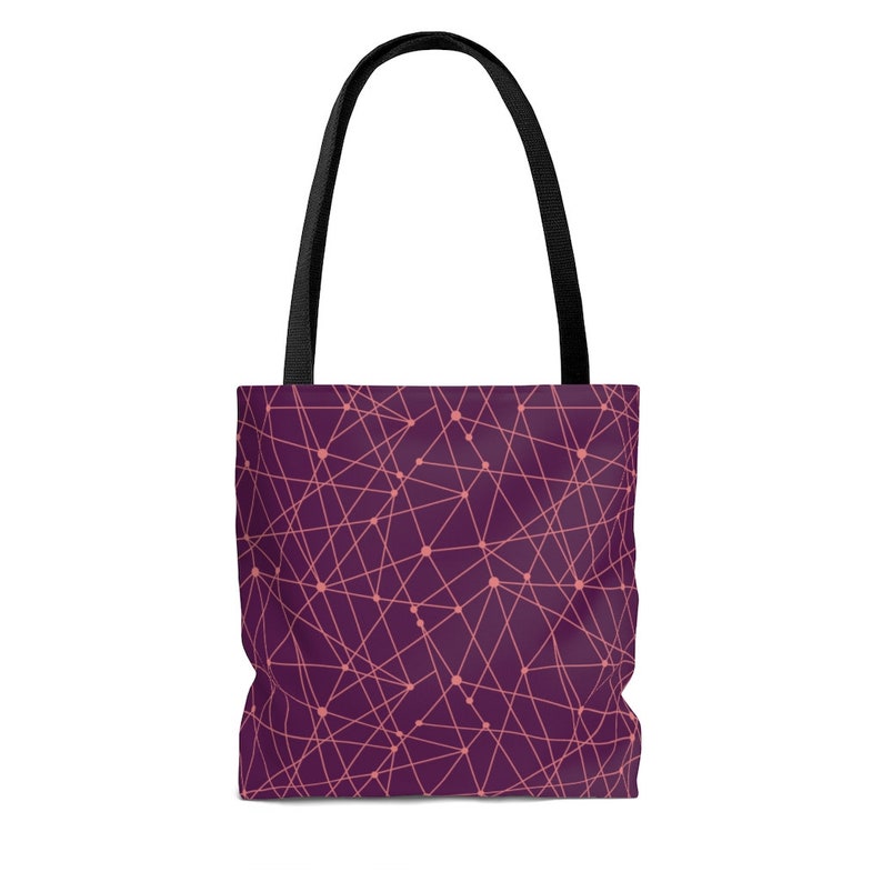 Modern Tote Bag Shopping Bag Grocery Bag Gift for Her Berry Colored Tote Bag