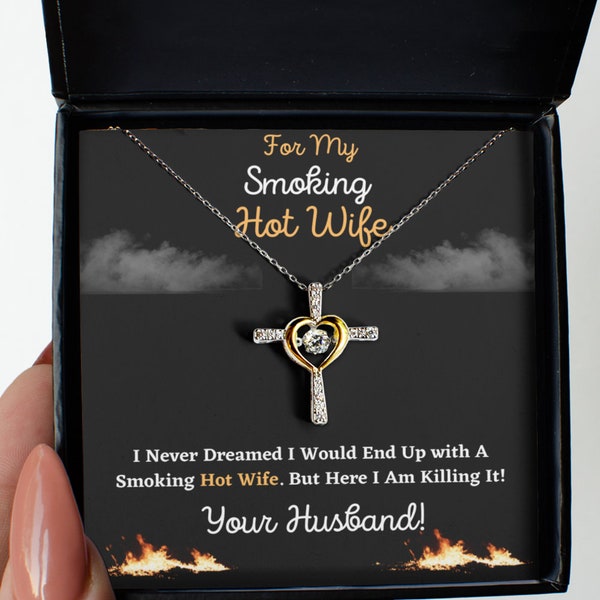 Smoking Hot Wife,Wife Necklace,From Husband, Wife Gift,Hot Wife Necklace,Hot Wife Jewelry, Wife Birthday Gift,Wife Christmas Gift,Christmas