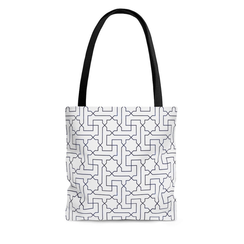 This Moroccan Print Tote Bag is a great reusable Grocery Bag or Shoulder Bag and makes a great gift for her
