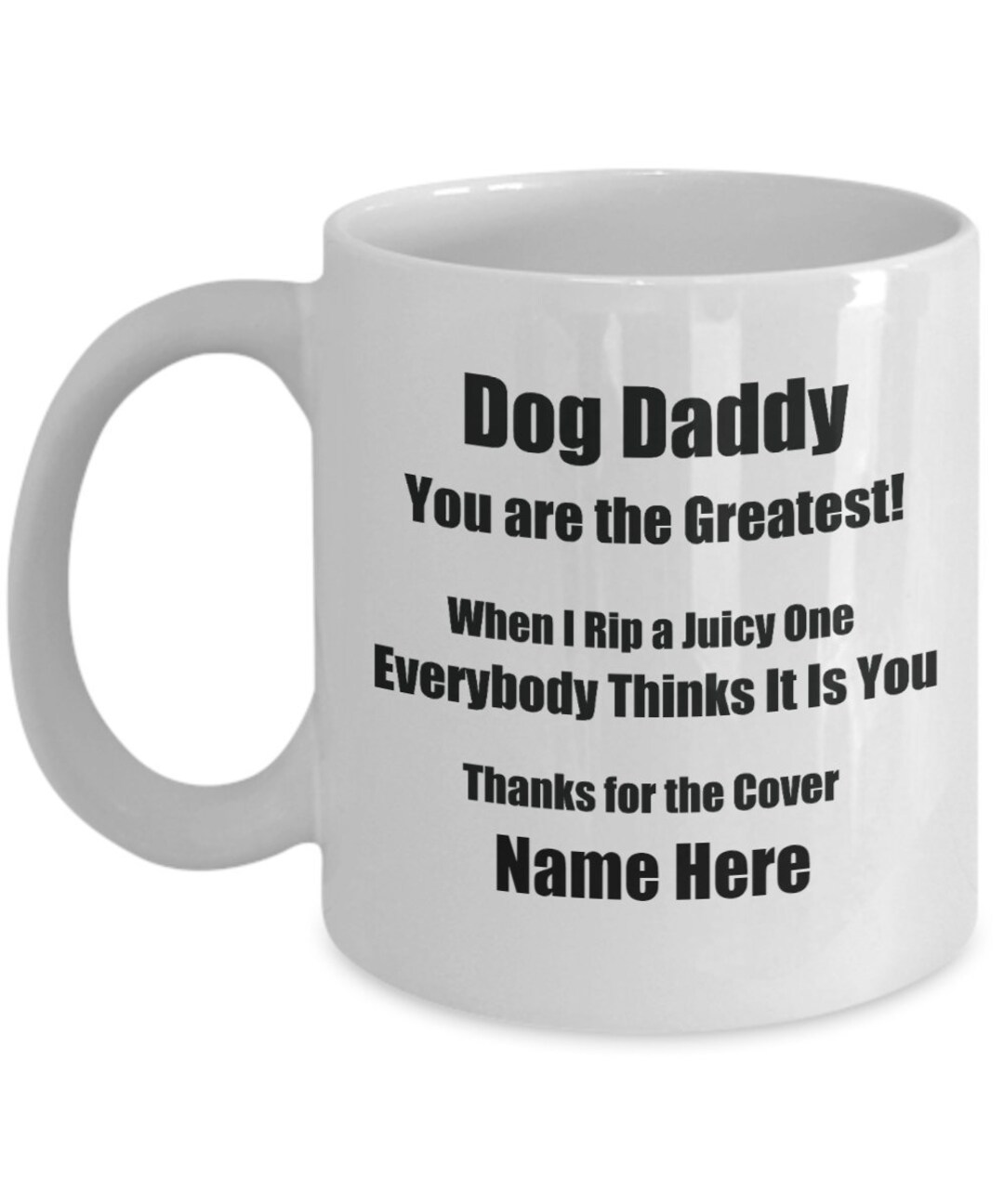 Funny Dog Daddy Mug Funny Fathers Day Mug Personalized Etsy