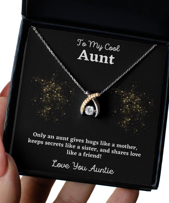 Only An Aunt Can Give Hugs Like A Mother Aunt Gift Aunt Necklace Aunt Jewelry Auntie Gift Gift for Aunt Gifts for Aunties Aunt Birthday Gift