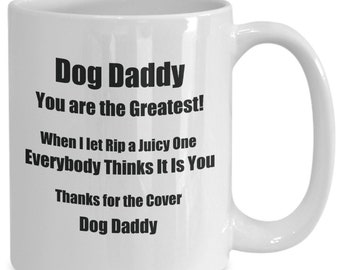 Funny dog daddy mug funny fathers day mug birthday mug for dad