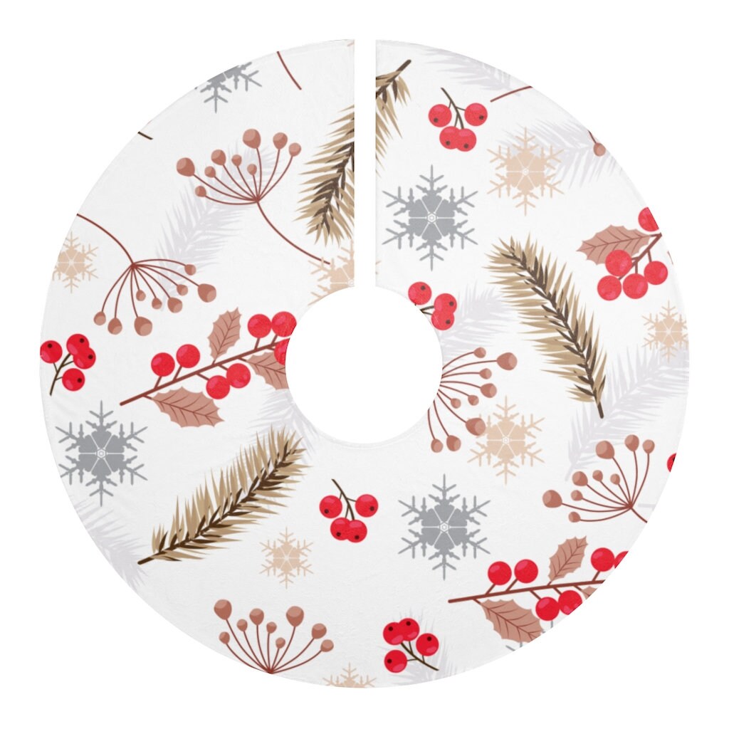 Christmas Tree Skirts White Tree Skirt Christmas Decor Tree Etsy