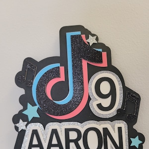 Tik Tok Acrylic Cake Topper Set Etsy Tik Tok Acrylic Cake Topper Set Etsy