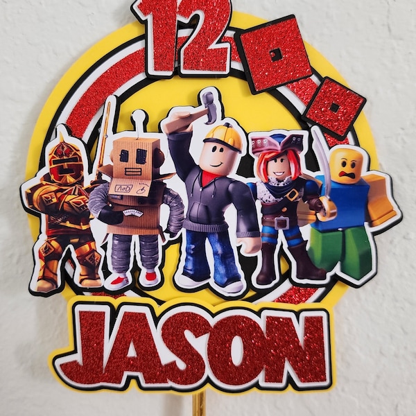 Roblox Cake Topper - Etsy