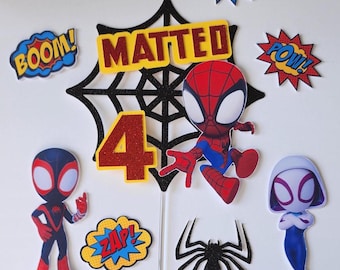 Spidey Cake Topper: Custom Birthday Party Decoration