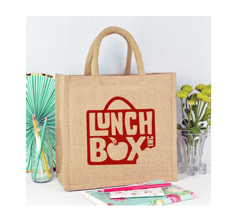 Custom Jute Lunch Is In The Bag Funny Jute Bag Funny Lunch Etsy