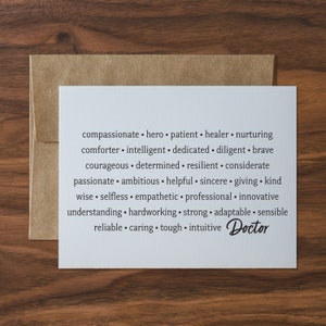Doctor Attributes Greeting Card
