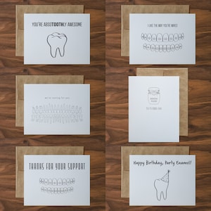 Coffret de cartes de voeux : dentaire, orthodontie